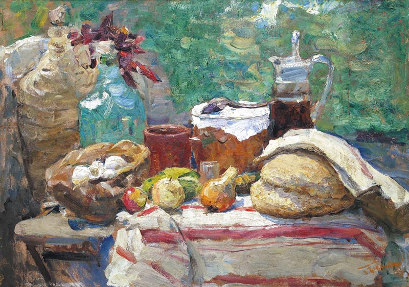 Still life with bread.