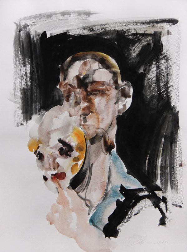 Portrait with a mask.