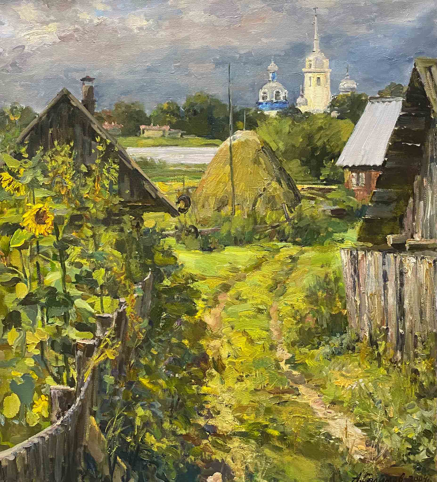 Nemyatovo. View of Novaya Ladoga.